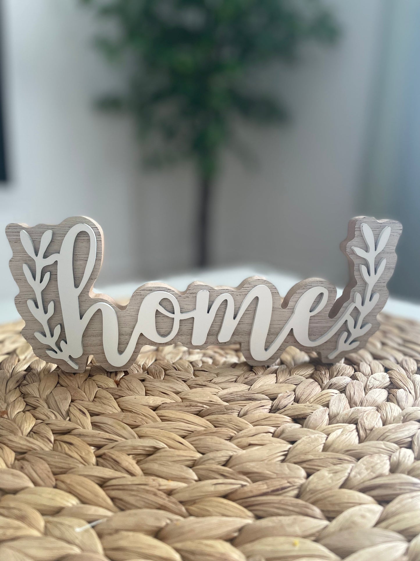“Sweet” and “Home” Wooden Wall/Table Decor – Buy Individually or as a Set | Rustic Farmhouse Sign