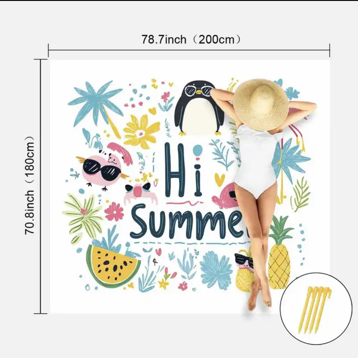 Vibrant Beach Mats | Extra Large | 200x180 cm | Multiple Styles