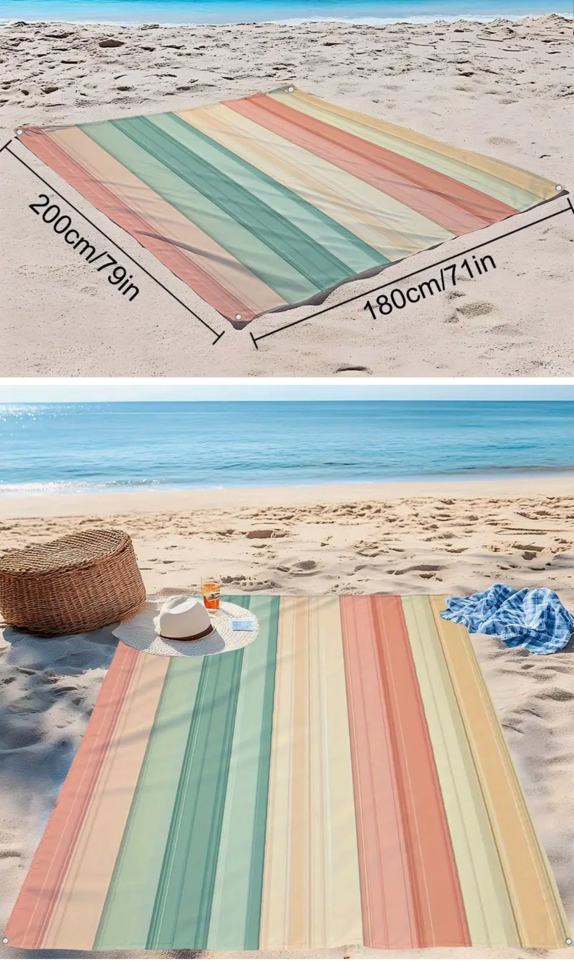 Vibrant Beach Mats | Extra Large | 200x180 cm | Multiple Styles