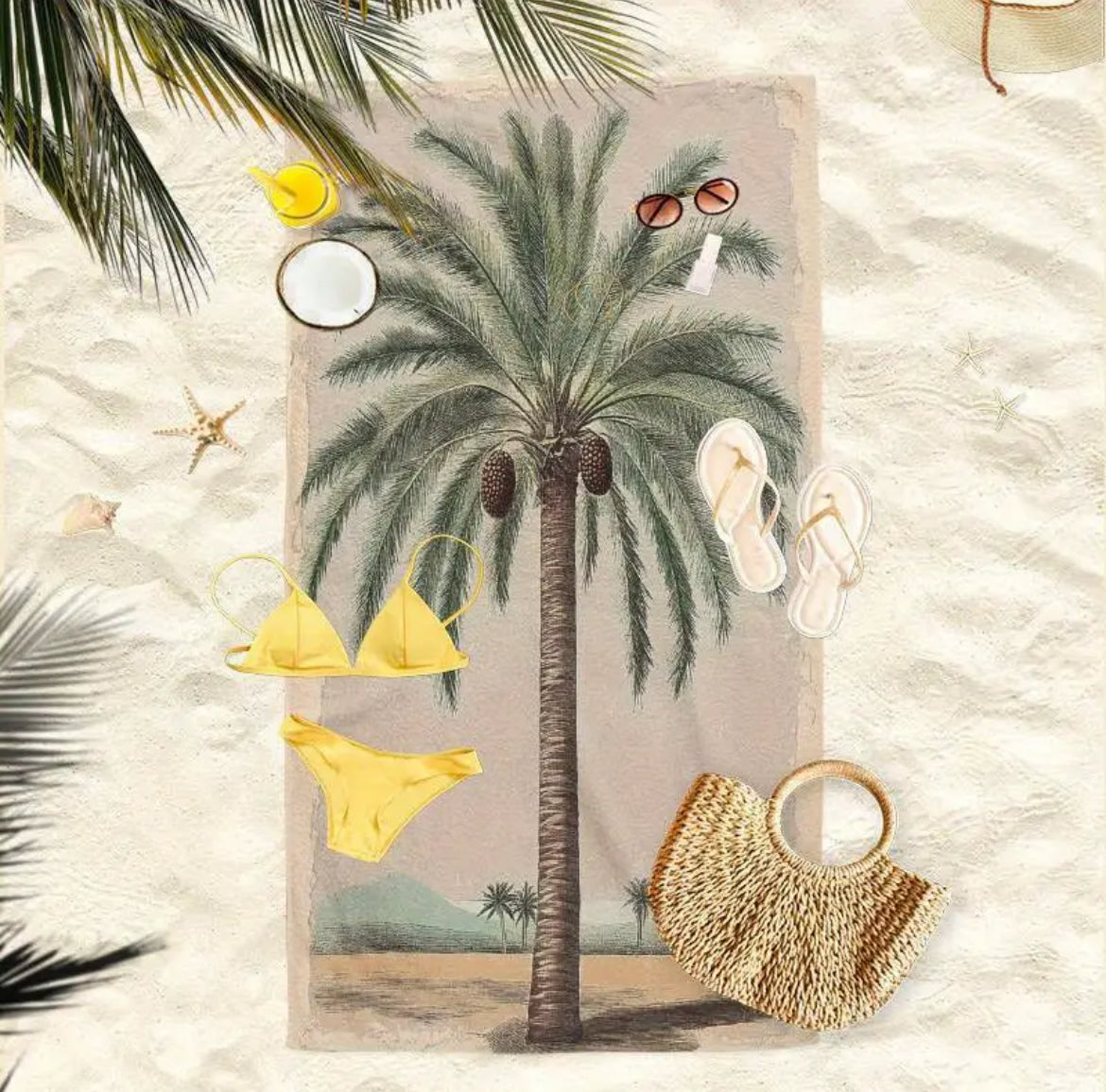 Tropical Vibes Beach Towels | Extra Large | 90x180cm